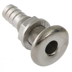 V-Quipment Stainless Thru Hull Skin Fitting - Rounded Flange -V-Quipment Sales 118733 2 1