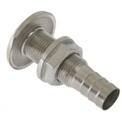 V-Quipment Stainless Thru Hull Skin Fitting - Rounded Flange -V-Quipment Sales 118733 3 1