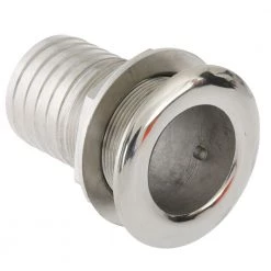 V-Quipment Stainless Thru Hull Skin Fitting - Rounded Flange -V-Quipment Sales 118739 2 3