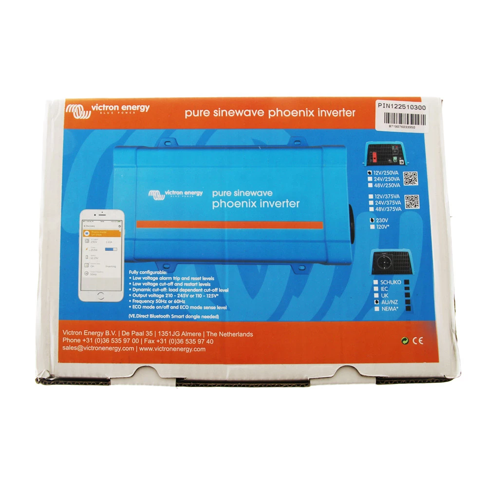 Victron Energy Phoenix Inverter 12/250 230V With VE.Direct AU/NZ Outlet 5 Victron Energy Phoenix Inverter 12/250 230V With VE.Direct AU/NZ Outlet - Image 4