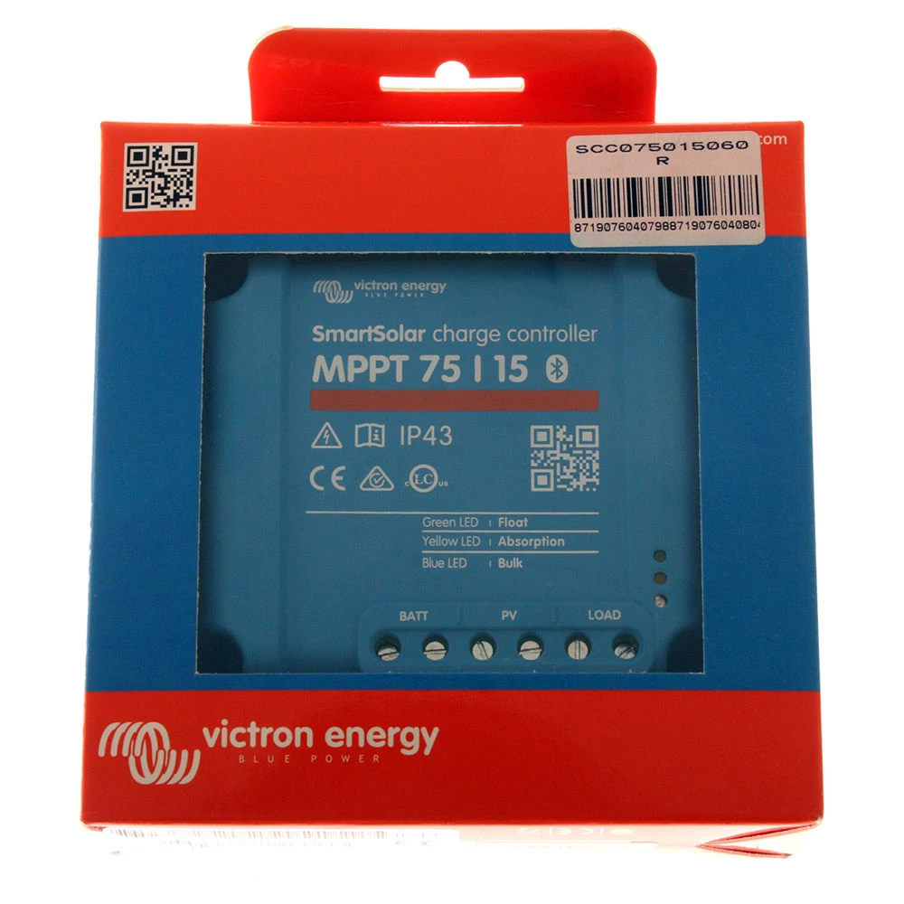 Victron Energy SmartSolar Charge Controller MPPT 75/15 12/24V 3 Victron Energy SmartSolar Charge Controller MPPT 75/15 12/24V