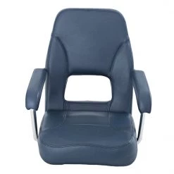 V-Quipment Sailor Helm Boat Seat Aluminium Frame Blue