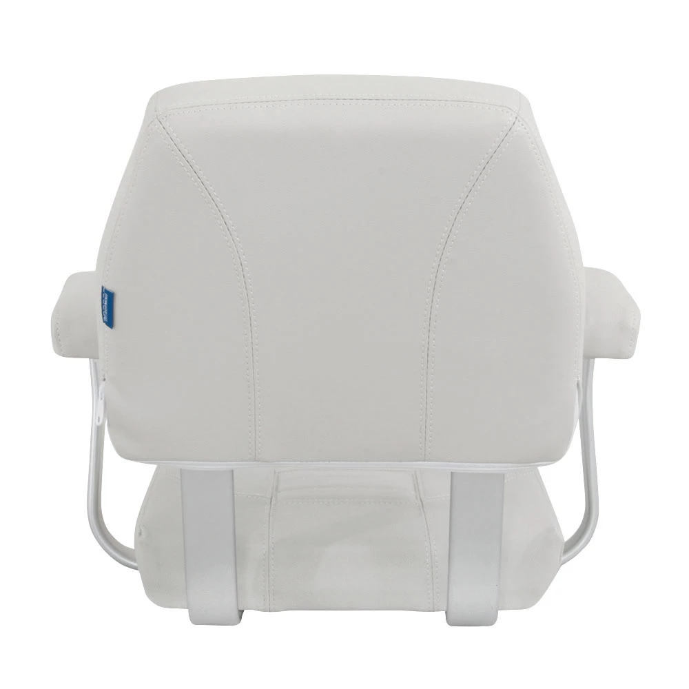 V-Quipment Skipper Classic Helm Seat With Arm Rests White 4 V-Quipment Skipper Classic Helm Seat With Arm Rests White - Image 2