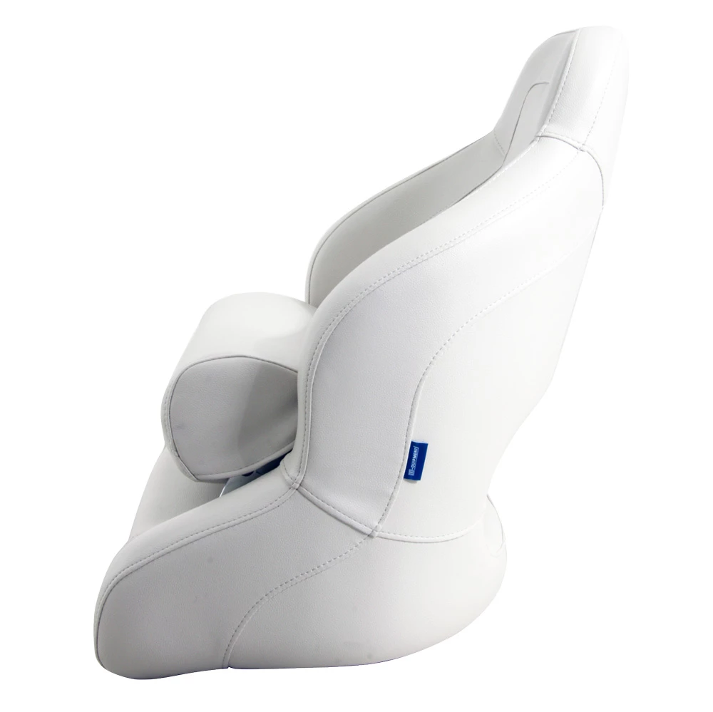 V-Quipment Pilot Sports Helm Seat With Flip Up Squab White 4 V-Quipment Pilot Sports Helm Seat With Flip Up Squab White - Image 2