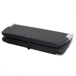 V-Quipment Sales 30 V-Quipment First Class Deluxe Folding Bench Seat Dark Blue With White Seams