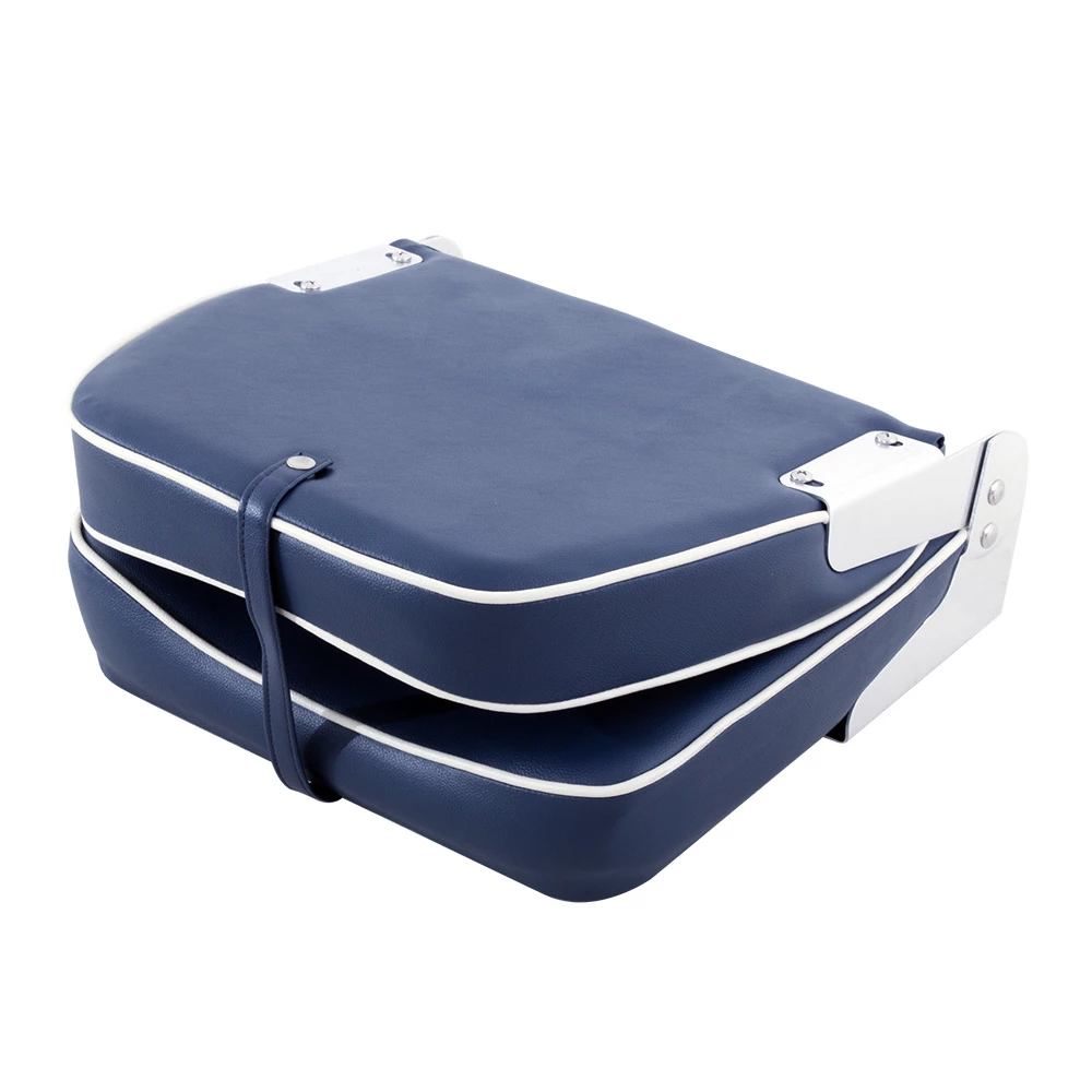 V-Quipment Fisherman Classic Folding Seat Dark Blue With White Seams 3 V-Quipment Fisherman Classic Folding Seat Dark Blue With White Seams