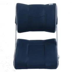 V-Quipment Ferry Helm Seat With Adjustable Backrest Dark Blue With White Seams