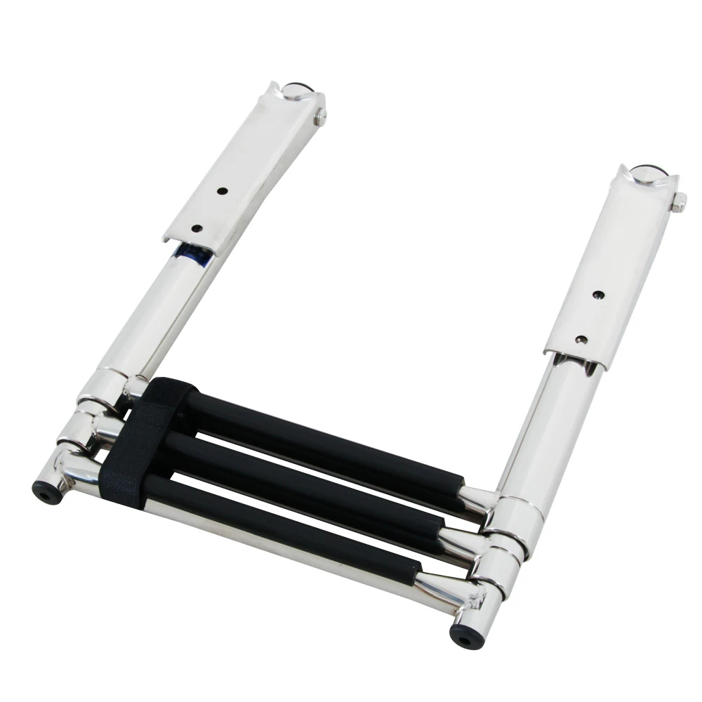 V-Quipment 3-Step Telescopic Stainless Steel Boarding Ladder 4 V-Quipment 3-Step Telescopic Stainless Steel Boarding Ladder - Image 2