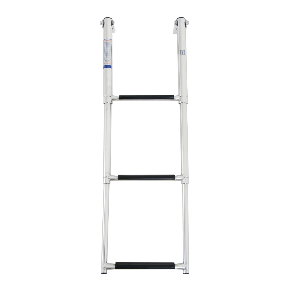 V-Quipment 3-Step Telescopic Stainless Steel Boarding Ladder 3 V-Quipment 3-Step Telescopic Stainless Steel Boarding Ladder