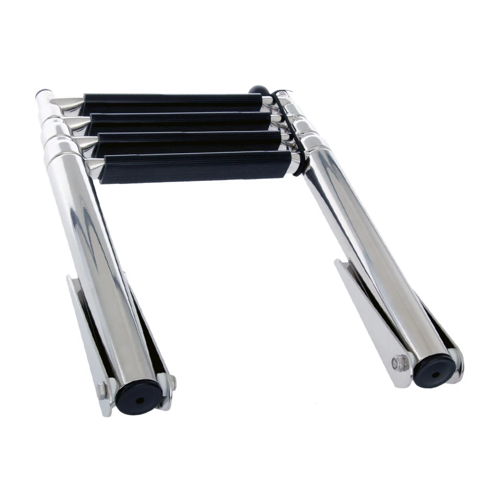 V-Quipment 4-Step Telescopic Stainless Steel Boarding Ladder 4 V-Quipment 4-Step Telescopic Stainless Steel Boarding Ladder - Image 2