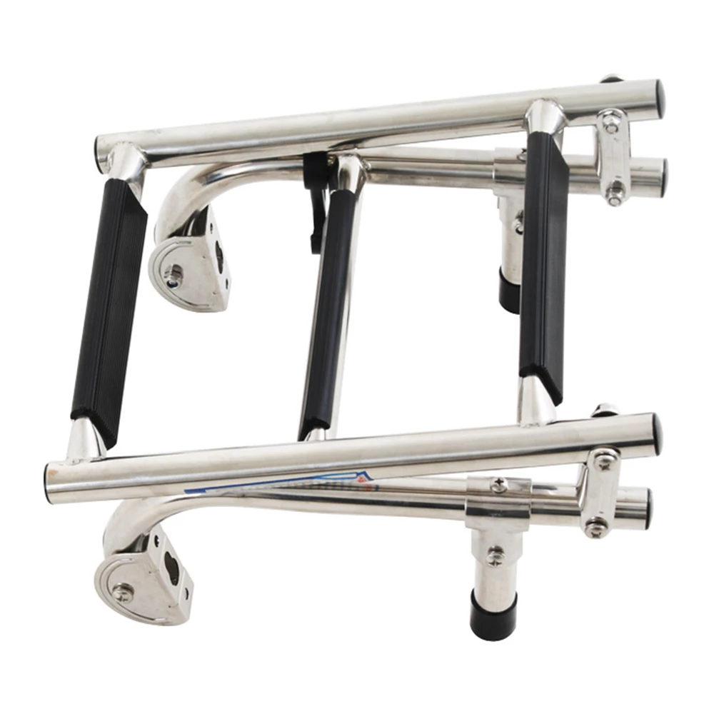 V-Quipment 3-Step Folding Boarding Ladder Transom Mount 4 V-Quipment 3-Step Folding Boarding Ladder Transom Mount - Image 2