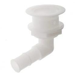 V-Quipment 90-Degree Angled Thru-Hull Fitting For 25mm Diameter Hose