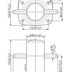 V-Quipment Achilles 150 Stainless Steel Bollard With Baseplate
