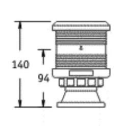 V-Quipment Type 35 All Round Navigation Light Base Mount -V-Quipment Sales capture 35 65