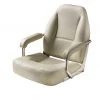 V-Quipment Master Helm Seat With Stainless Steel Frame White