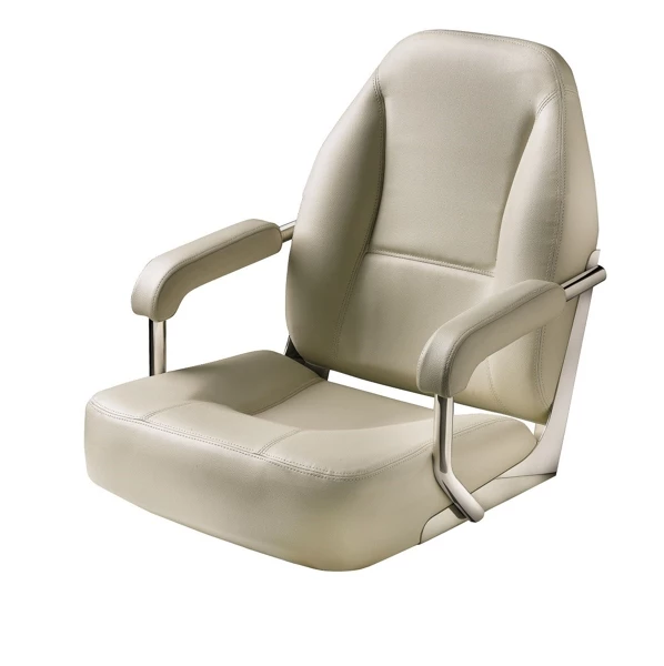V-Quipment Master Helm Seat With Stainless Steel Frame White 3 V-Quipment Master Helm Seat With Stainless Steel Frame White