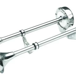 V-Quipment High Pitch And Low Pitch Stainless Steel Trumpet Horn Set 12V
