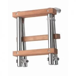 V-Quipment Stainless Steel Boarding Ladder With 3 Teak Steps