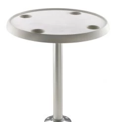 V-Quipment Fixed Height Round Table With Removable Pedestal And Base Plate 68cm