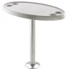 V-Quipment Fixed Height Oval Table With Removable Pedestal And Base Plate 68cm -V-Quipment Sales pttf68