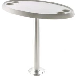 V-Quipment PTTR68 Quick Remove Oval Table With Pedestal