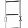V-Quipment 4-Step Folding Stainless Steel Boarding Ladder Deck Mount 920mm -V-Quipment Sales slfb4a