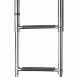 V-Quipment 3-Step Telescopic Stainless Steel Boarding Ladder With Black Grips