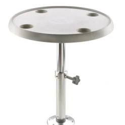 V-Quipment Adjustable Height Round Table With Removable Pedestal And Base Plate 50-70cm